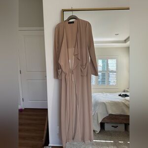 Naked wardrobe lightweight neutral duster